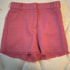 Pink Tweed Shorts